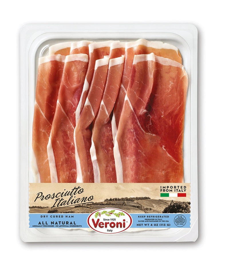 PRE SLICED PROSCIUTTO ITALIANO 4 OZ