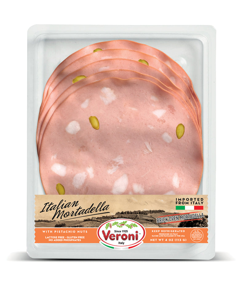 PRE SLICED MORTADELLA W/PISTACHIO 4 OZ