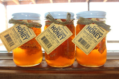 WALKER MASON JAR WITH HONEYCOMB & HONEY