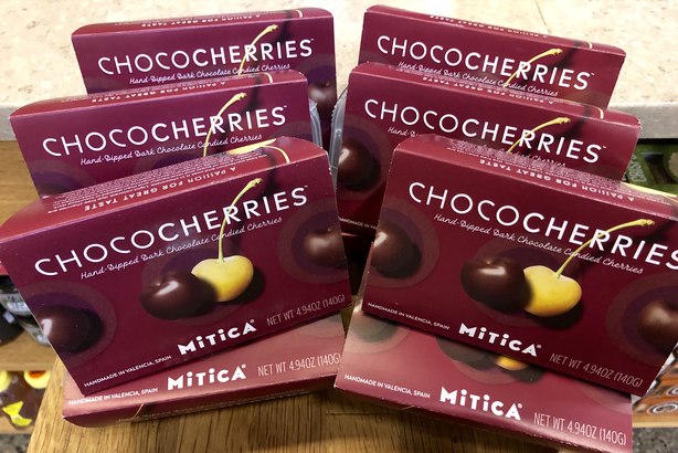 CHOCOCHERRIES, DARK CHOCOLATE HAND-DIPPED