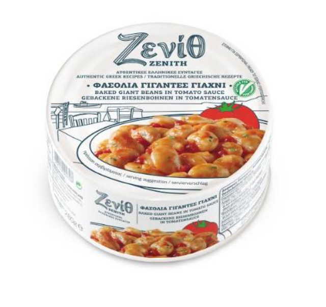 ZENITH - BAKED GIANT BEANS IN TOMATO SAUCE 24x 9.87 OZ